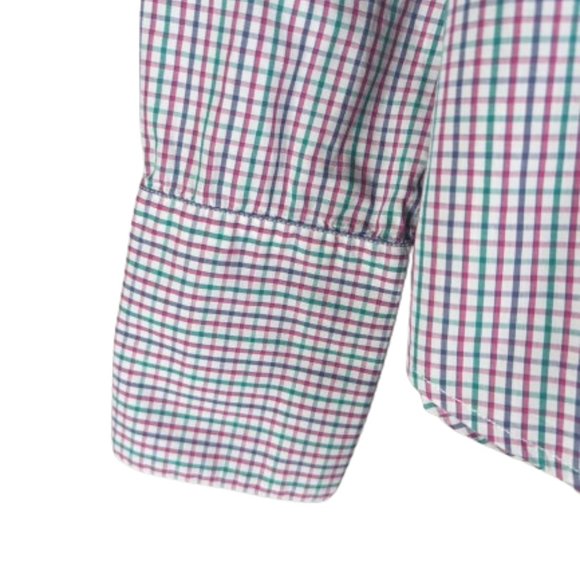 Pendleton Plaid Multicolor button down Shirt 100% cotton Women's size 12 - Picture 5 of 11